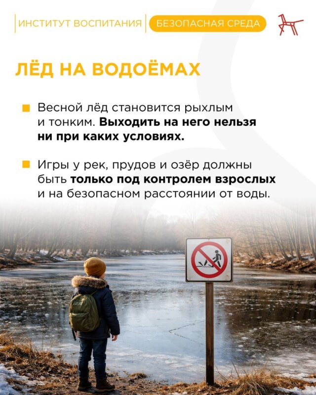 Лёд на водоёмах!