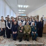 Урок мужества для 7В класса в центре семейного чтения имени В.И.Чапаева встреча с ветеранами Афганской войны